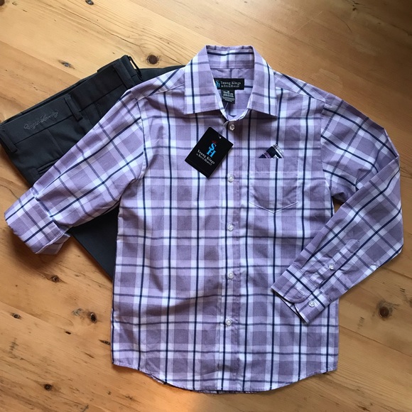 Young Kings Other - Young Kings by Steve Harvey 10 Reg purple shirt